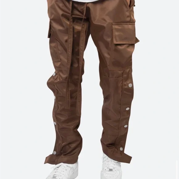 MNML Pants Snap Zipper Ii Cargo Pantsbrown Poshmark